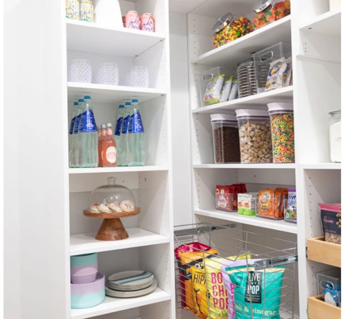 Custom pantry storage